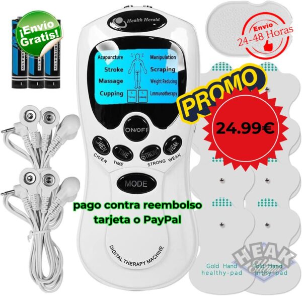 ▪️ELECTROESTIMULADOR DIGITAL PORTATIL