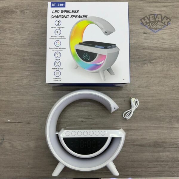 ▪️DESPERTADOR ALTAVOZ BLUETOOTH+CARGADOR INALAMBRICO+LÁMPARA LED - Imagen 5