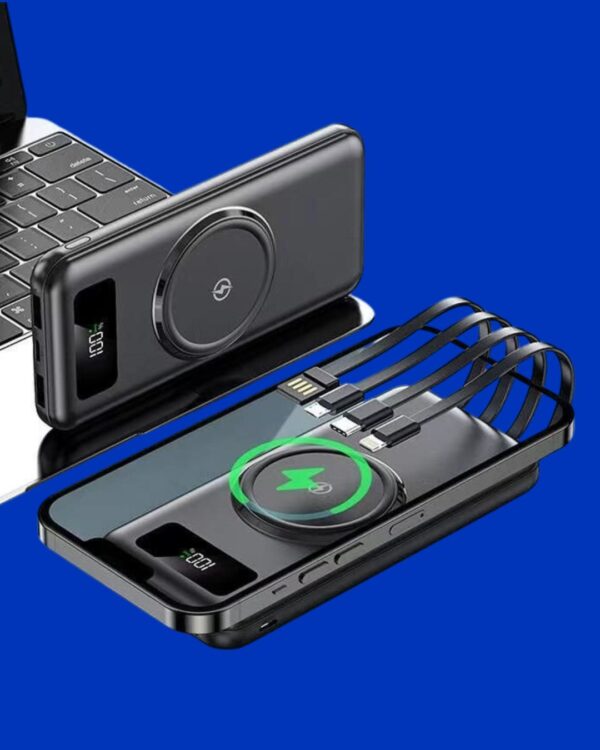·BATERÍA PORTATIL CARGA INALÁMBRICA CON CABLES·