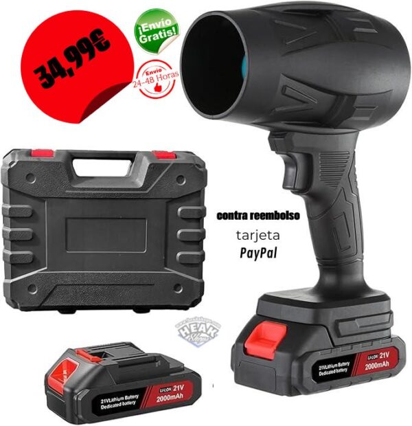 ▪️SOPLADOR DE AIRE A BATERIA 130.000 RPM